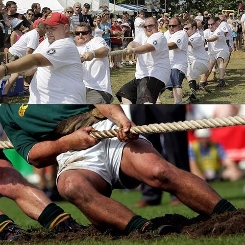 Miniatura 6 de Aoneky Cuerda de yute  Cuerda de cáñamo trenzada de 11.52 pulgadas para manualidades, escalada, anclaje, hamaca, náutico, poste rascador de gatos,