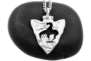 End of Trail Arrowhead Cowboy Necklace for Men
