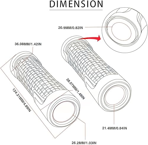 Miniatura 2 de DOUKI 78 "0.866 in motocicleta antideslizante manillar manillar puños para BMW R 1200 GS R1200GS 2004 2005 2006 2007 2008 2009 2010 2011 2012