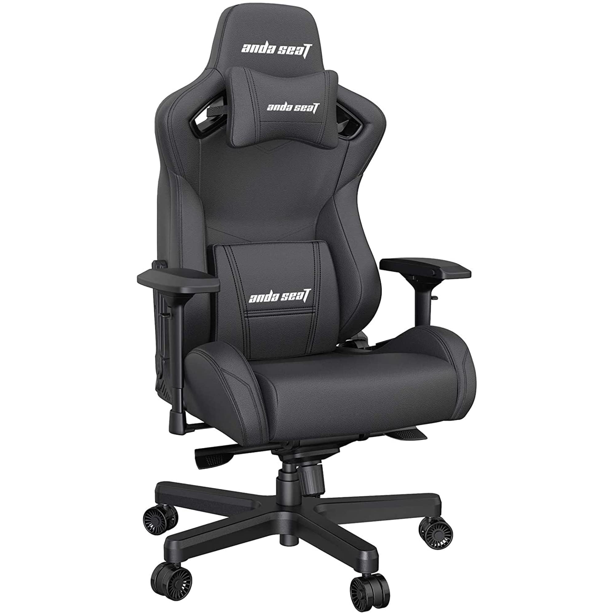 Anda Seat Kaiser 2 XL Silla Gaming, Comoda Silla Racing Gamer Adulto para Trabajo/Oficina/Estudio/Gaming, Sillas Ergonomicas para Ordenador, Ergonomic Office Desk Chair - Negra XL