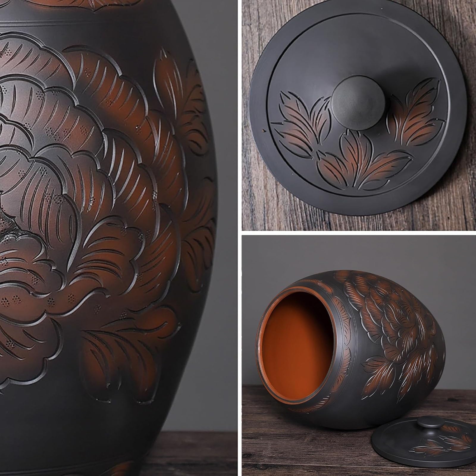 Ceramiczny pojemnik do przechowywania żywności z pokrywką, idealny do ziaren kawy, ciastek, orzechów, mąki, cukru, przekąsek i wypieków