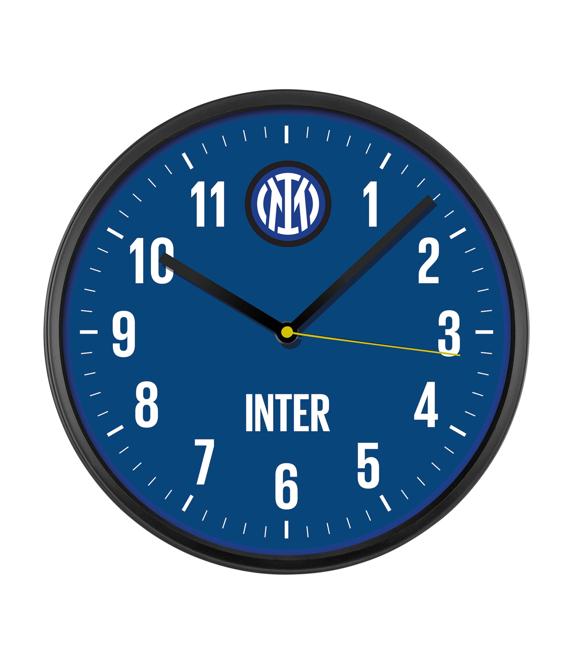 Seven Orologio da parete Inter, al Quarzo, Nero Azzurro, Bambini e Ragazzi, Squadra di Calcio, Idea regalo per tifosi