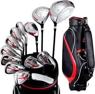 TeidEa Golf Set,Men's Golf Set, Golf Club Set, Golf Standard Bag and Golf Club Beginner Complete Set, Stainless Steel Shaft, 13 Pieces