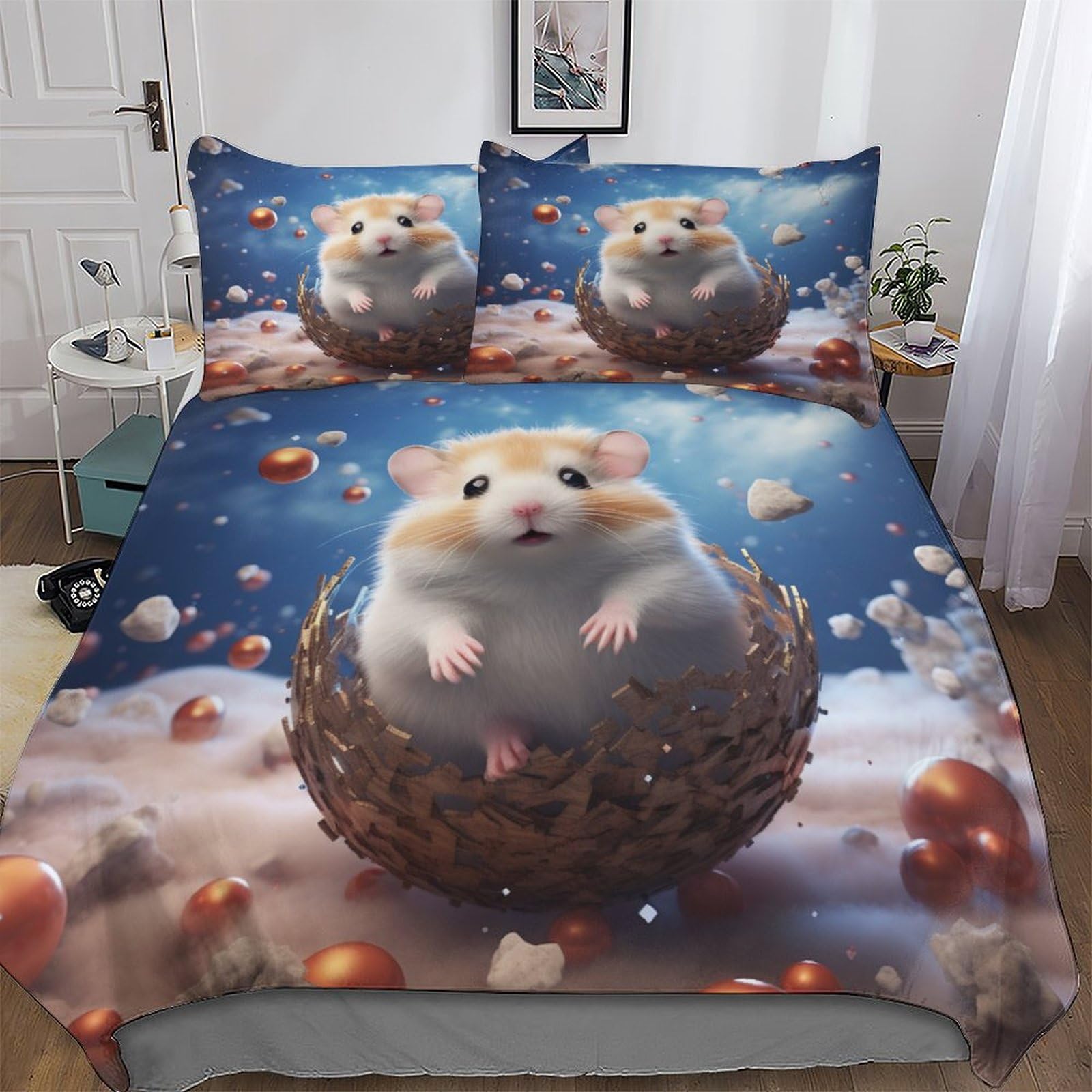 Housse de couette hamster king anti-plis et ultra douce pour en finir avec le lit rêche