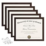 upsimples 8.5x11 Picture Frame Certificate Document Frame 5 Pack, 11x14 Diploma Frame Degree Document Frame 2 Pack