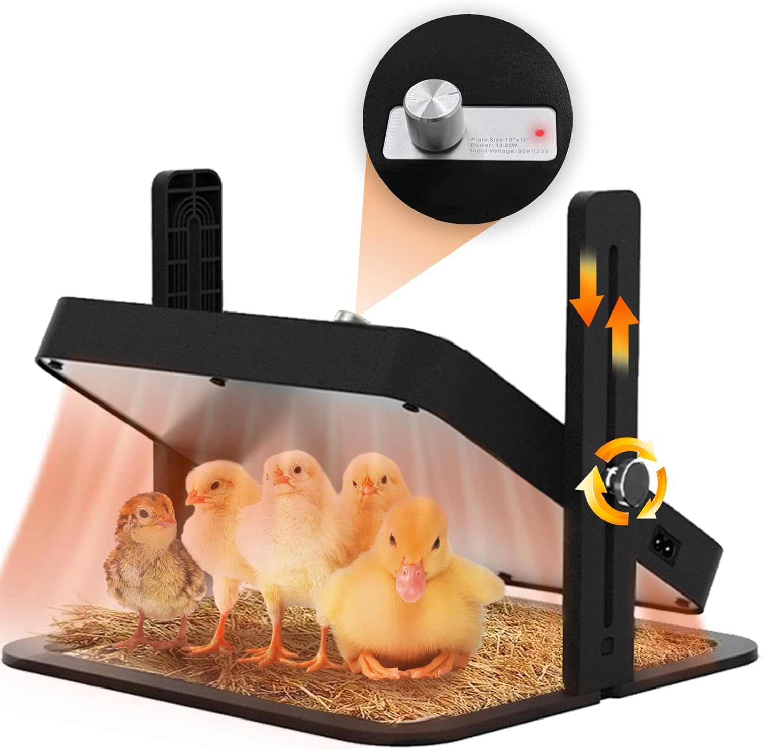 Chicks Brooder Chick Brooder Heating Plate 15Chickens Brooder Heater 1522W Height