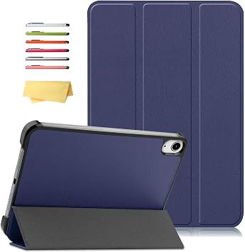 Smart Case for iPad Mini 6 2021 8.3 Inch, Slim Lightweight Thin Hard Back Shockproof Shell Trifold Stand Folio Cover with Auto Wake/Sleep for iPad Mini 6th Generation 8.3 inch, Darkblue