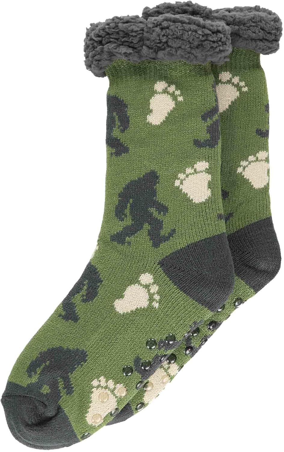 Lazy One Women’s Plush Slipper Socks – Sherpa Lined House Socks with Non Slip Grips, Cozy Winter Indoor Slippers for Women