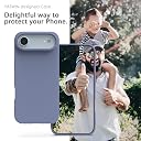 YATWIN Silicone Case for iPhone 17 Air, Soft-Touch, Shockproof, DustProof, Antiskid Phone Cover for Apple iPhone 17 Air - Lavender Grey gallery image