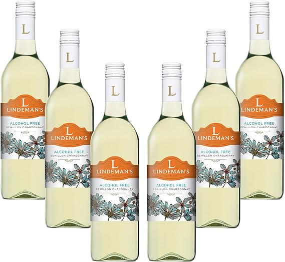 Lindeman's Semillon Chardonnay 0.5 Percent abv, Alcohol Free, White Wine, 75cl, (Case of 6