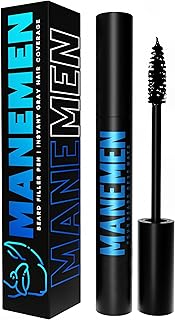 Beard Filler Pen For Men. Instant Gray Hair Coverage. Easy to Use Temporary Color for Beard, Mustache and Eyebrows. All Day Natural Finish - 2-in-1 Formula. Up to 40 Applications (BROWN)