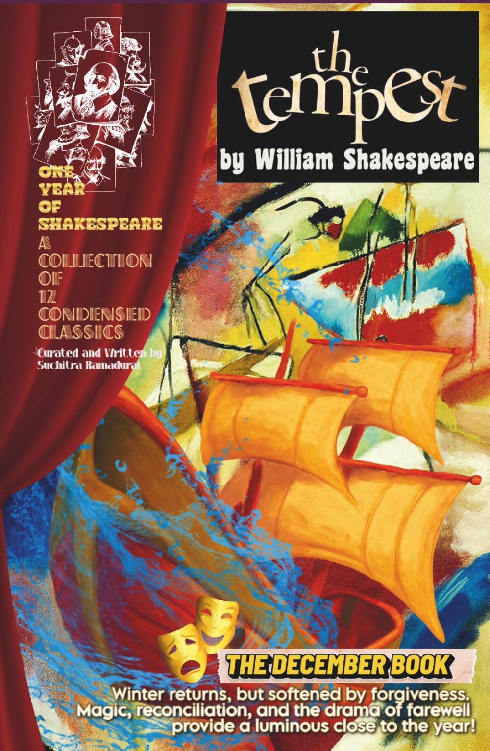 THE TEMPEST by William Shakespeare; Condensed and Written by Suchitra Ramadurai; Hardcover: 'One Year of Shakespeare' Series - The December Book