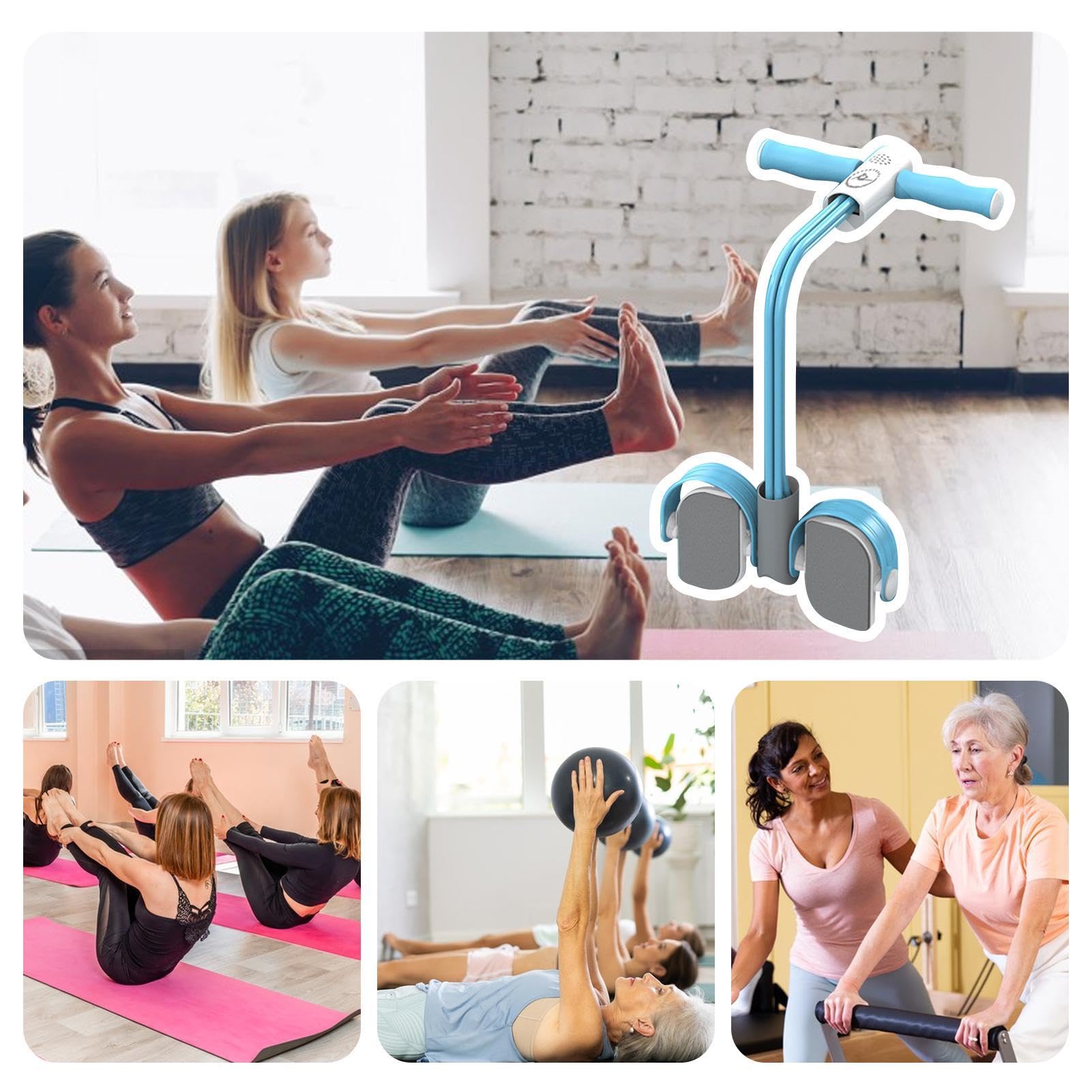 Cuerda De Resistencia Para Ejercicios De Piernas Y Abdominales - Con Contador De Voz Y Tensión Ajustable, Perfecta Para Entrenar En Casa