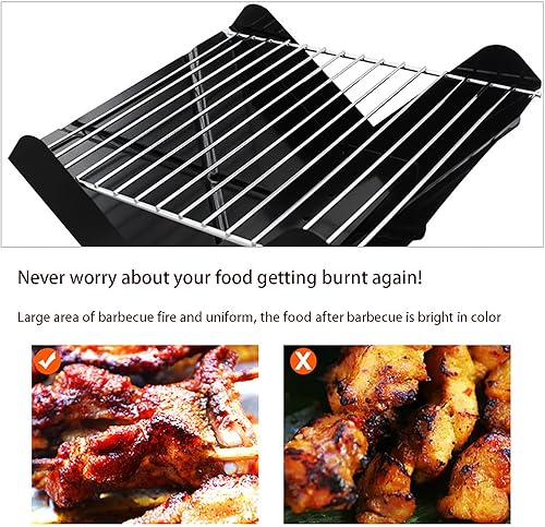 Miniatura 3 de Charcoal Bbq Grills, Bbq Grill Portable with Lid Stainless Steel Barbecue Grill for Outdoor Cooking Camping Beach Traveling Picnic Cooking