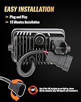 Vista 6 de Luces antiniebla LED DOT para conducción de faros antiniebla compatibles con Ford F150 2015-2020, Super Duty 2017-2018, 1 par negro