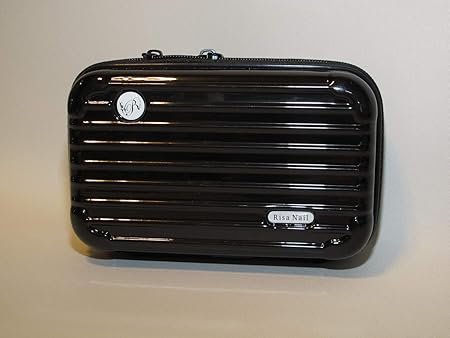 Amazon Co Jp Risa Nail ポリカーボネートケース ピンク トラベル モバイル 収納 ポーチ ネイルマシーン収納 スマホ 通帳 ケース ポーチ スーツケース小型 旅行 バッグ ミニ キャリーバッグ ブラック 文房具 オフィス用品