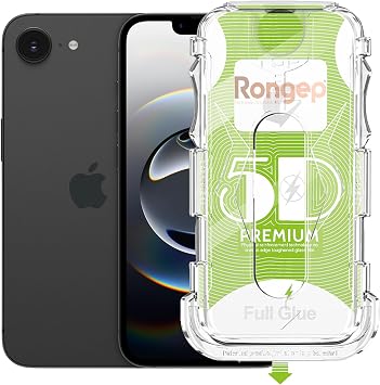 Rongep Apple iPhone 16E/14/13/13 Pro (6.1) için Kolay Kurulum Ekran Koruyucu Otomatik Toz Toplayan Hava Kabarcığı Bırakmayan Dokunmatik ve Görüntü Kalitesini Bozmayan Ekranı Tam Kaplayan Cam Koruyucu