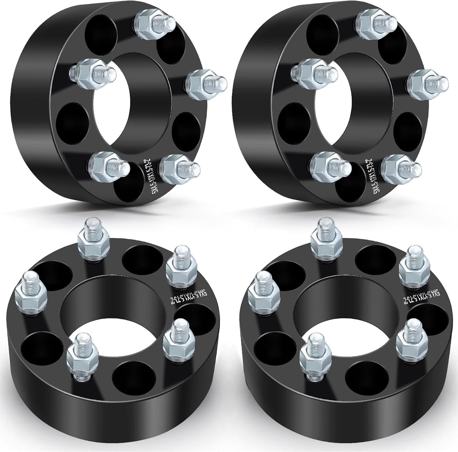 ECCPP 4PCS 5 Lug 2 inch Wheel Spacers 5x114.3mm 5x4.5 to 5x4.5 Fit for 2007-2012 for Jeep Compass | 2007-2012 for Jeep Patriot | 2003-2011 for Honda Element