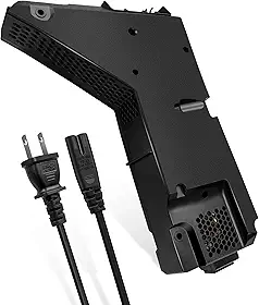 Fonte de alimentação PS5 ADP-400FR com cabo de alimentação, fonte de alimentação interna do console de jogos adequada para PlayStation 5 PA-1401-JT3 CFI-1215A CFI-1215B, substituição de fonte de host