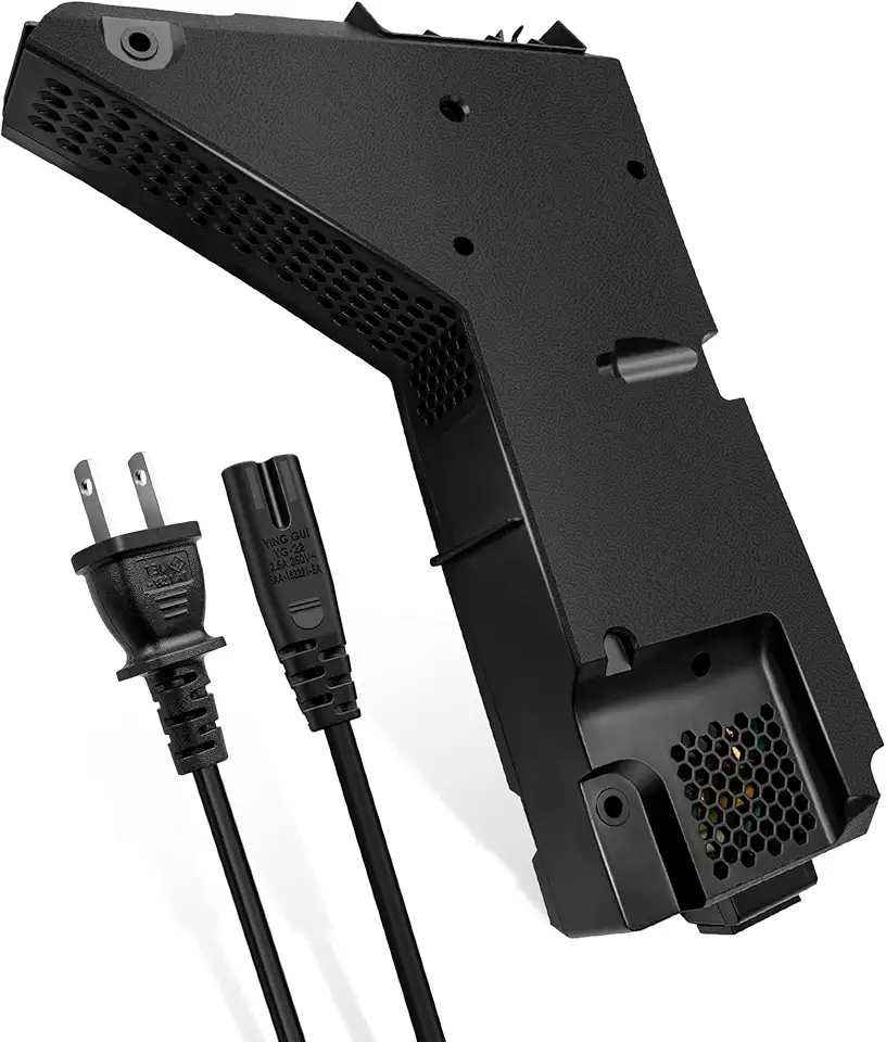 Fonte de alimentação PS5 ADP-400FR com cabo de alimentação, fonte de alimentação interna do console de jogos adequada para PlayStation 5 PA-1401-JT3 CFI-1215A CFI-1215B, substituição de fonte de host