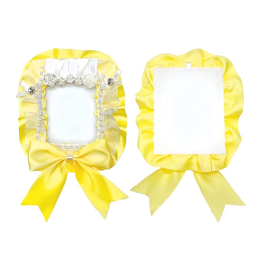 B8トレカケース　キーホルダー　リボン　フラワー　イエロー　黄色【Yk1】 Amazon | トレカケース YL 黄色 推し活 オタ活 リボン カード