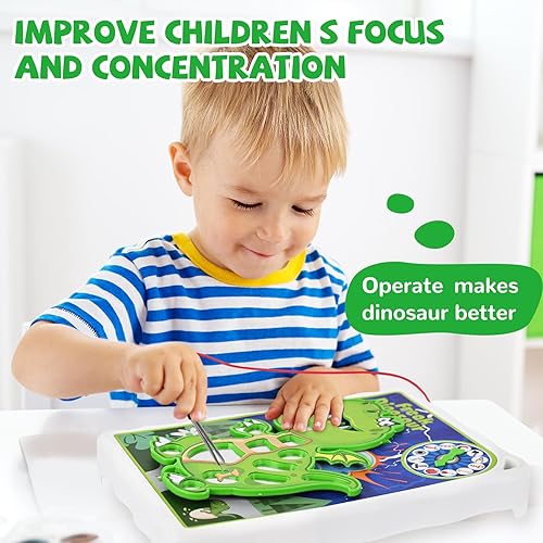 Miniatura 2 de Juego de mesa de operación de dinosaurios para niños de 3 a 8 años con pinzas y piezas de juego divertidas, para 1 o más jugadores