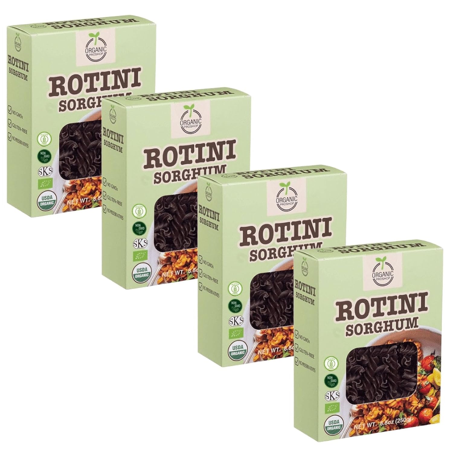 Organic Proshop Organic Sorghum Rotini (12 Pack)