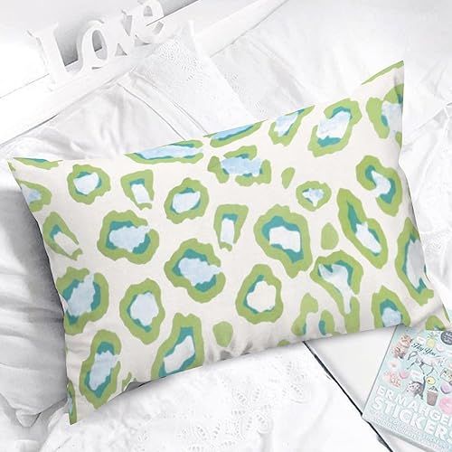 Vista 743 de ArogGeld Chinoiserie - Fundas de almohada escénicas asiáticas, estilo asiático, funda de almohada azul y verde Kelly, funda de cojín para decoración