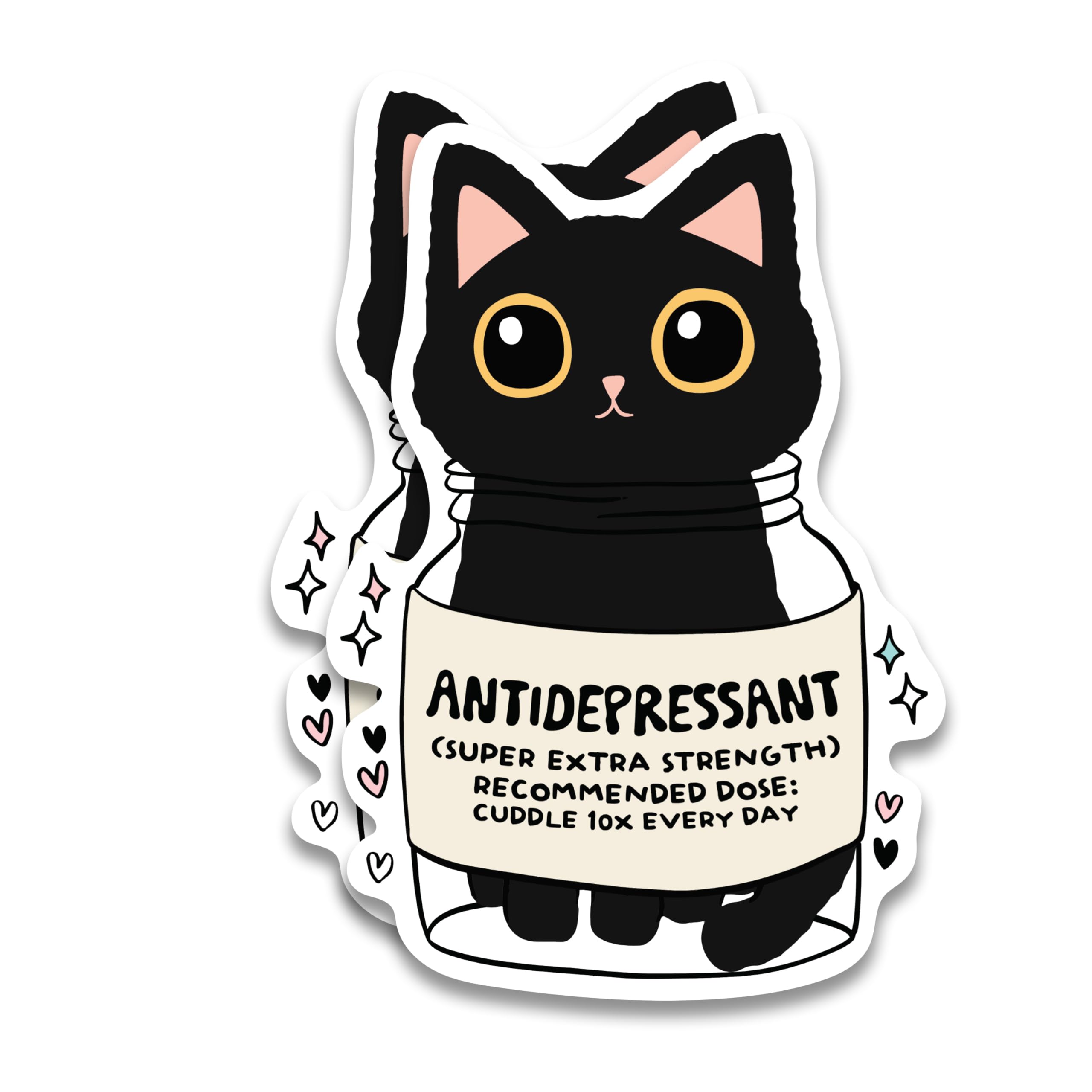 Autocollants pour pare-chocs en forme de chats mignons lot de 2 stickers vinyle voiture