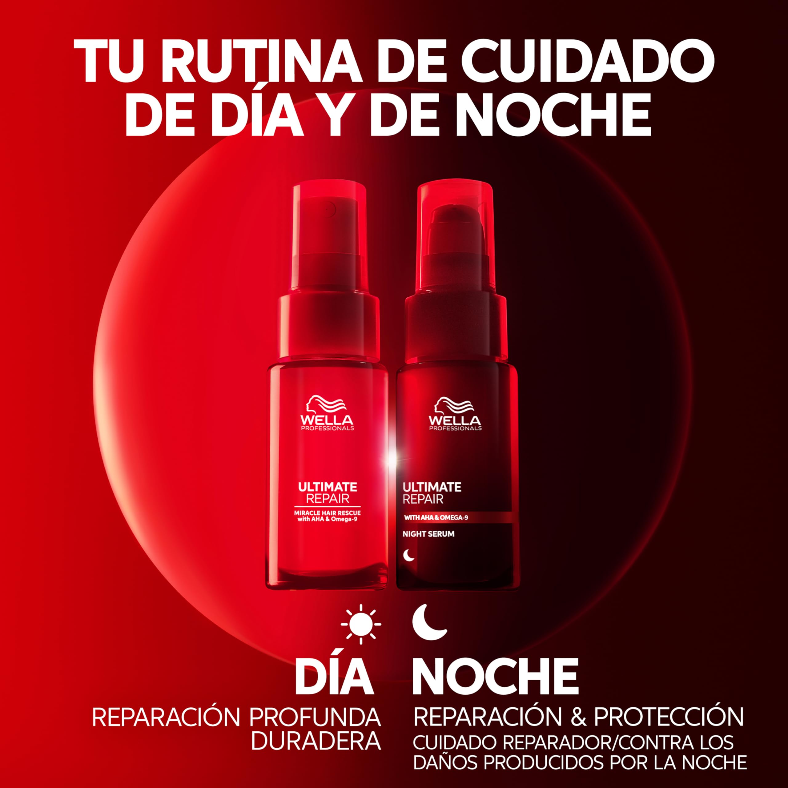 Wella Professionals Ultimate Repair – Sérum de Nuit sans Rinçage pour Cheveux Secs & Abîmés - Réparateur Anti-frisottis - Tous types de cheveux (30ml)