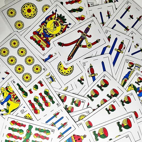 Miniatura 4 de 2 barajas de naipes españoles Cartas españolas, laminadas, baraja española, Briscas, Truco, Chinchon, Mus, Tute, Escoba (con cajas de cartas)