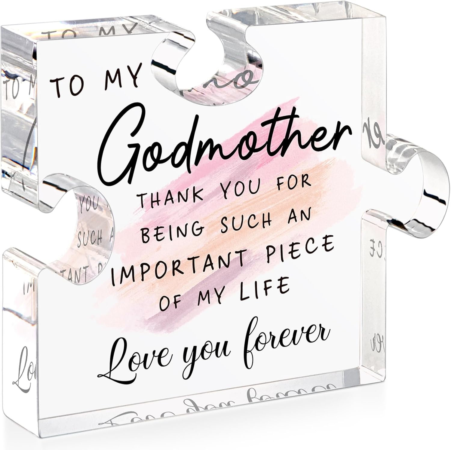 Godmother Gift from Godchild - Mothers Day Gifts for Godmother Proposal Gift Puzzle Piece God Mother Birthday Christmas Promoted to Godmother Gifts