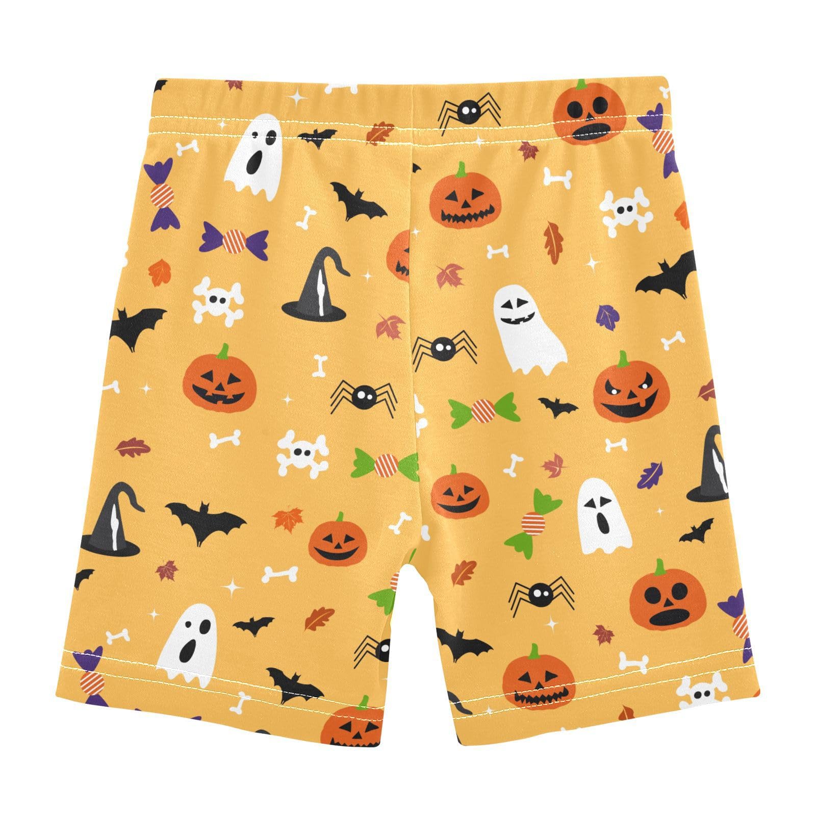 JHKKU Girls Halloween Shorts Cotton Cartwheel Bike Kids Biker Under Dress Dance Short Girl Clothes 8Y