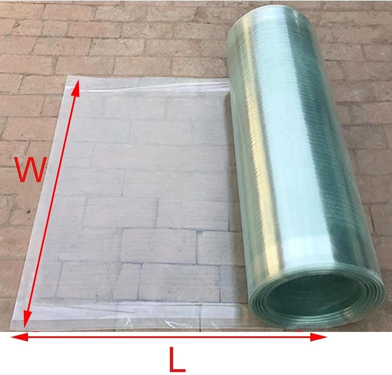 bujnie Polycarbonate Roofing Sheet, UV Resistant 0.8mm Clear Greenhouse Roof Panels, for Kennels, Garages, Customizable (1x6m/3.28x19.68ft)