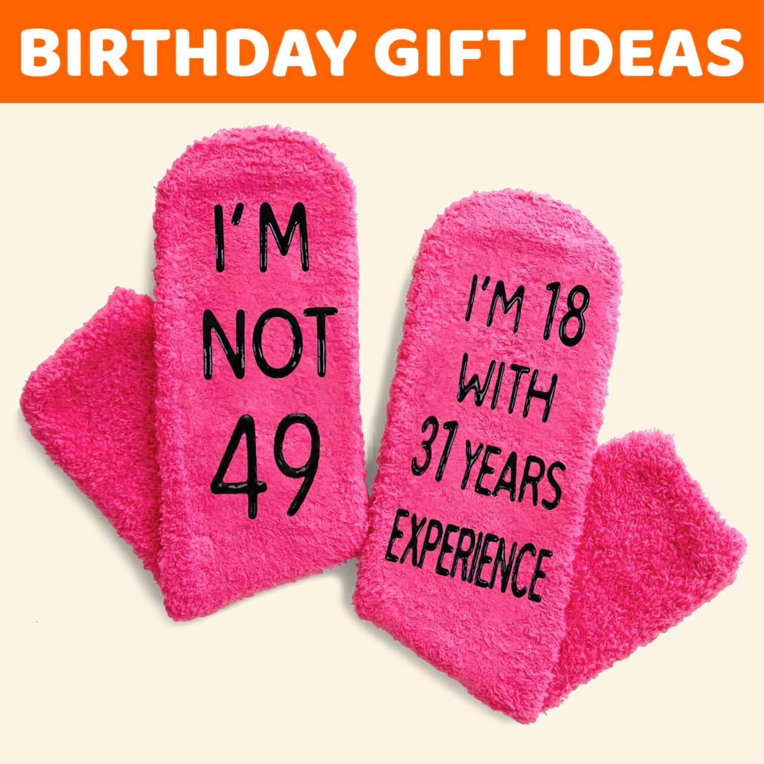 HAPPYPOP Birthday Gifts for Women - 45th 50th Socks for Mom Wife Friends, Gift Ideas for Her - Image 6