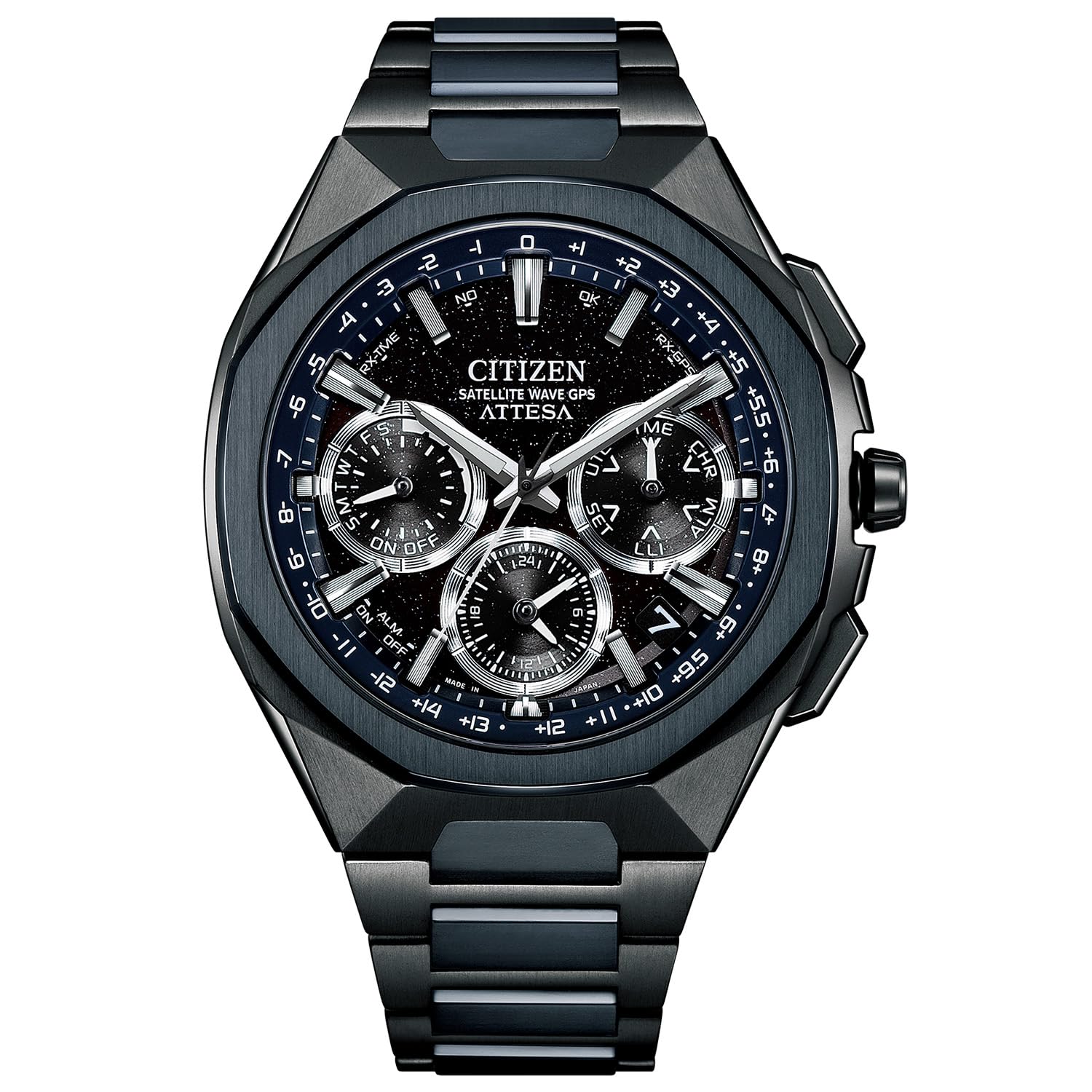 希少 CITIZEN サテライトウェーブ GPS電波ソーラー ブラック/ブルー CC3097-52L: CITIZEN | シチズンウオッチ オフィシャルサイト