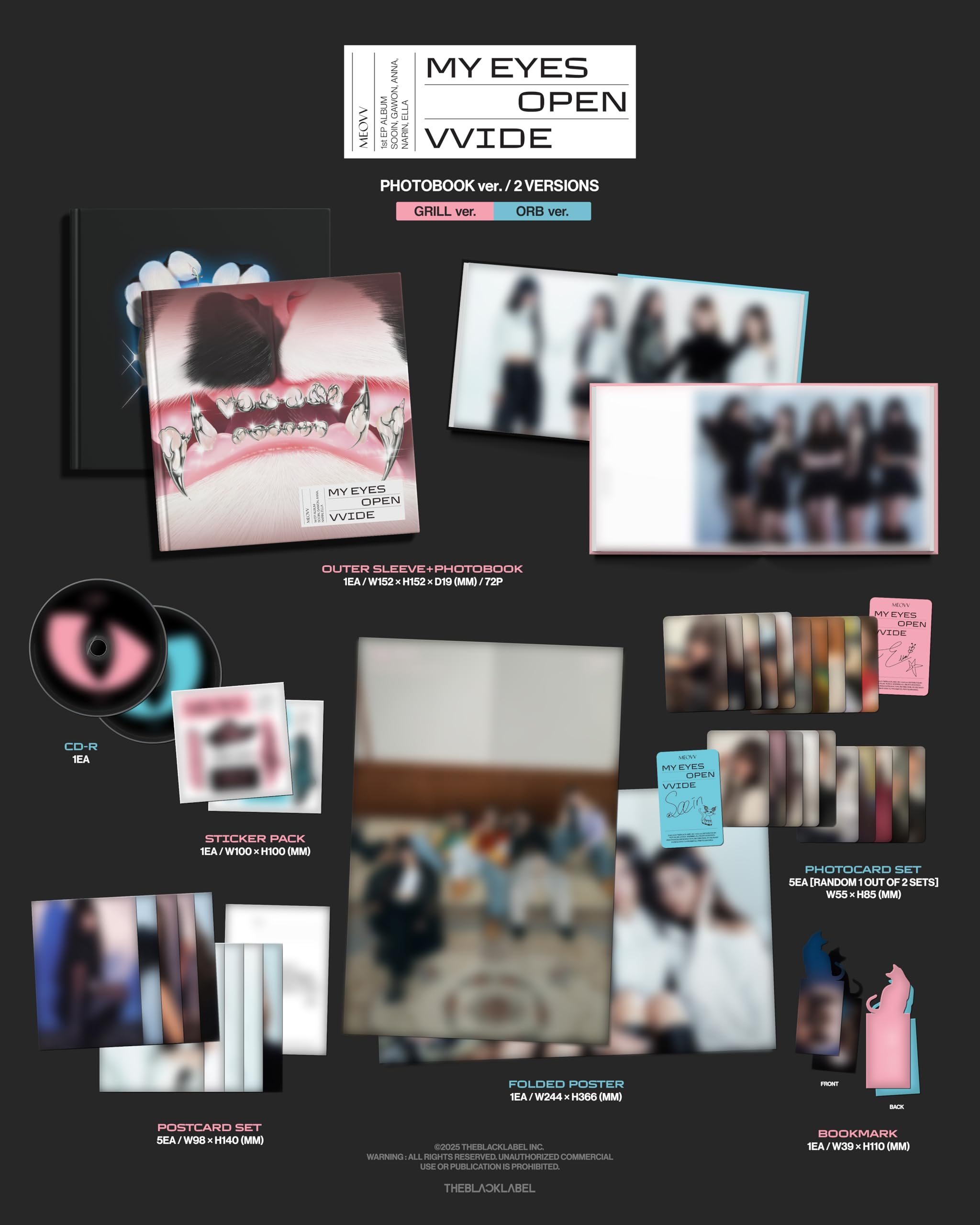 MY EYES OPEN VVIDE MEOVV Album [ORB ver.]+Pre Order Benefits+BolsVos K-POP Inspired Freebies (1st EP ALBUM)