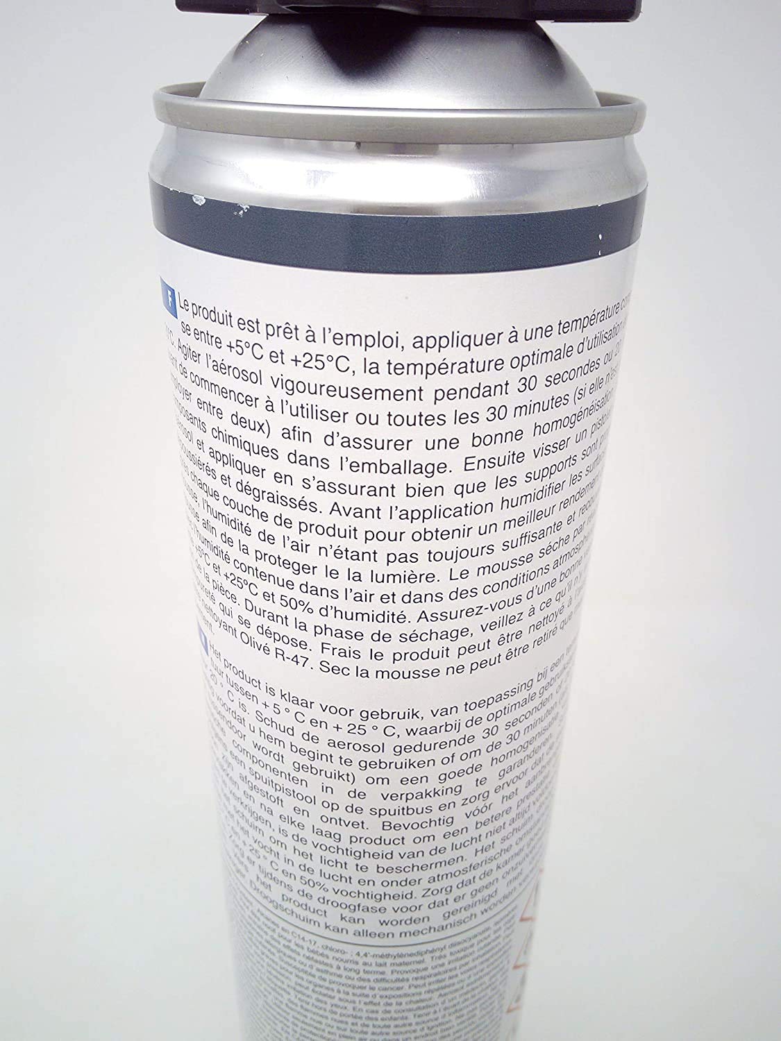Espuma expansiva de poliuretano 695 ml – Lote de 12 espumas de poliuretano multiusos + 1 pistola + 1 limpiador – Especial para obras – Calidad profesional
