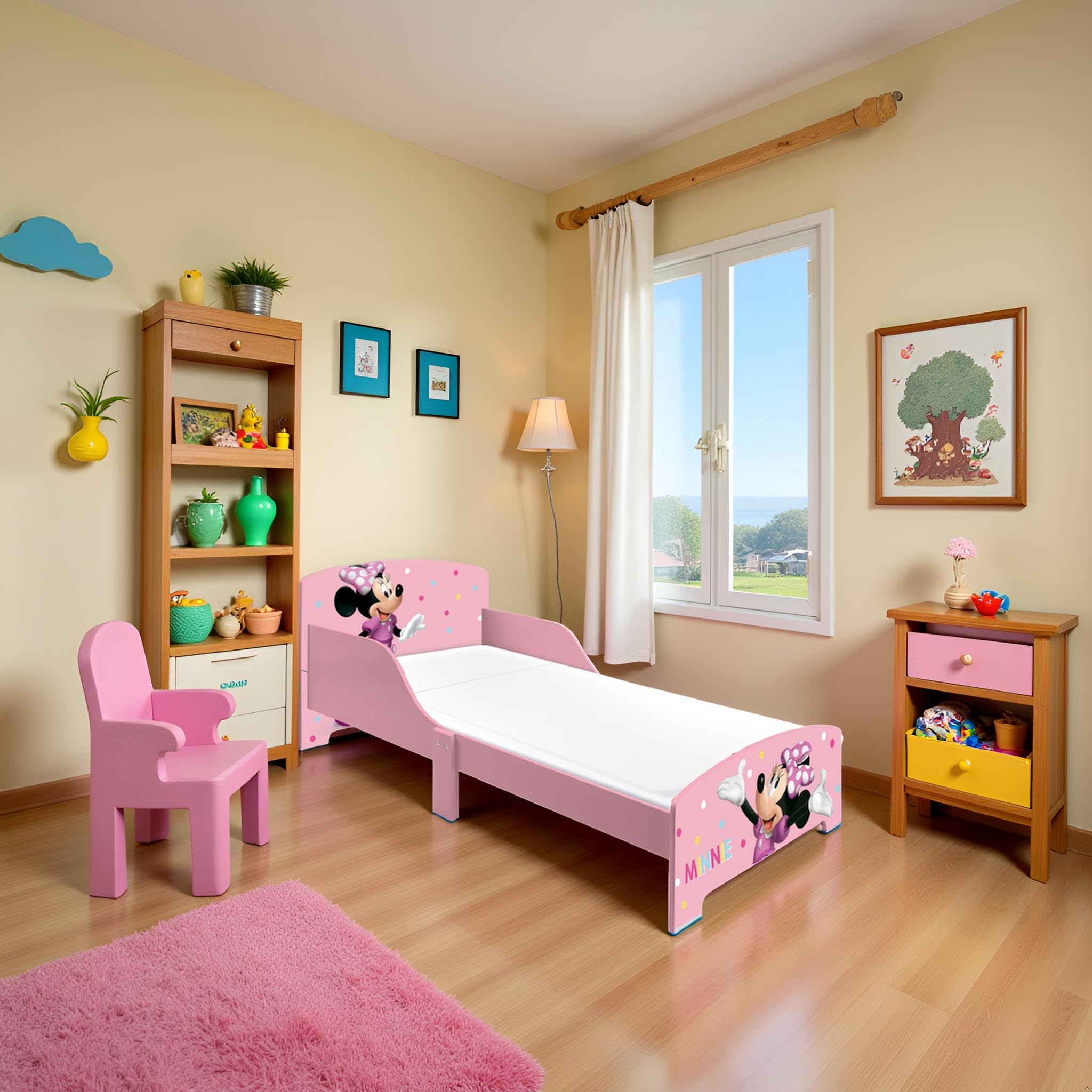 Minnie Letto rosa topolino per bambini