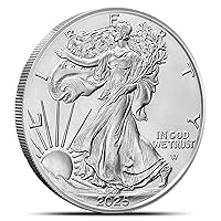 Vista 4 de 2025 Lote de (20) - 1 oz Águila de Plata Americana .999 Plata Fina con nuestro Certificado de Autenticidad Smyrnacoin No Circulada