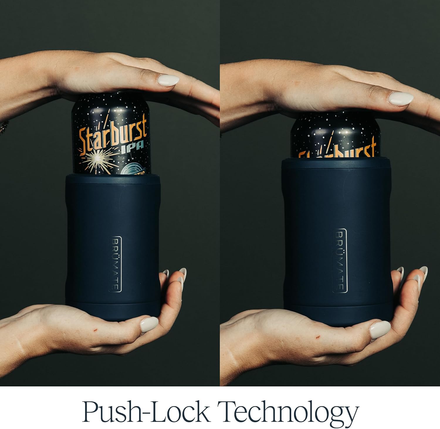 Br&uuml;Mate Hopsulator DUO 2イン1 缶クーラー 断熱 12オンス缶用 + 100%漏れ防止タンブラー 蓋付き |