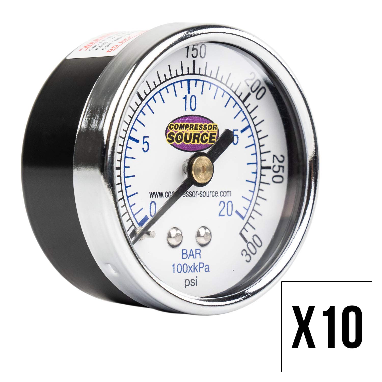 0-300 PSI Air Pressure Gauge 1/4