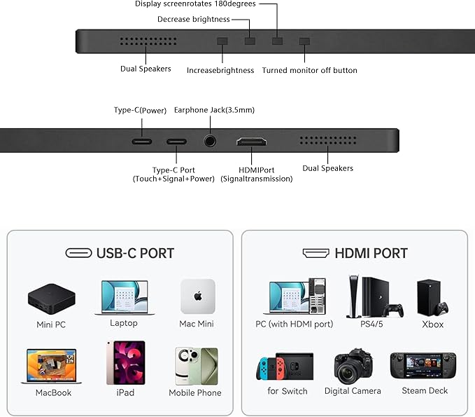 Monitor Portátil Táctil de 10.5 Pulgadas con Resolución 2.5K miniatura 5