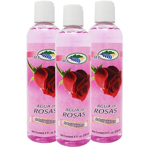 Agua De Rosas 8 oz Rose Water Facial Toner 3-PACK