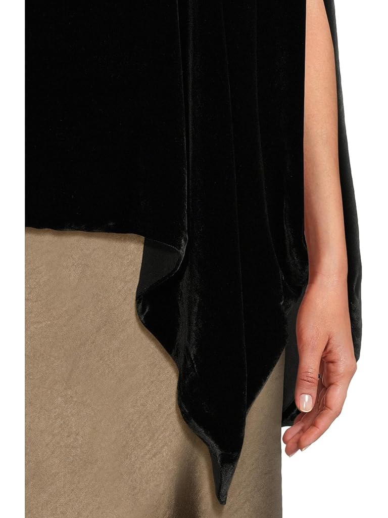 Black Eileen Fisher Velvet Poncho