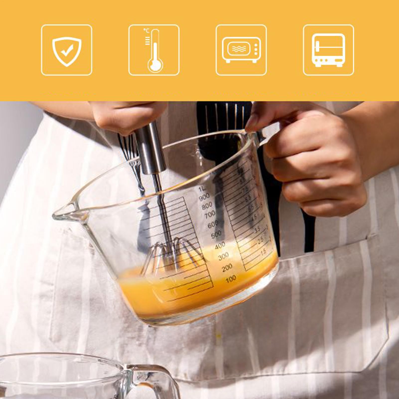 Tasses À Mesurer de Cuisine Verre Mesureur Gradué pour Pâtisserie avec