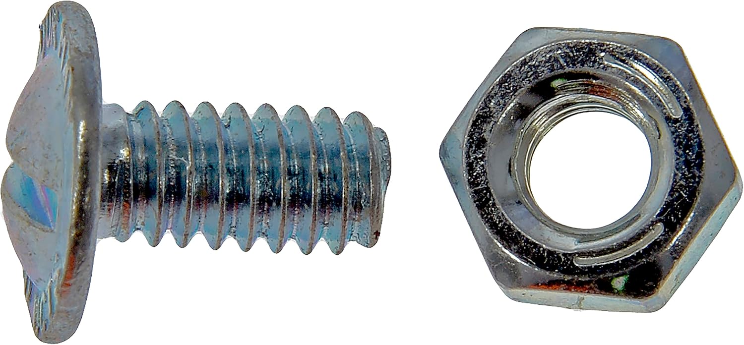 Dorman 395-006 License Plate Fasteners- 1/4-20 x 1/2 In., 100 Pack