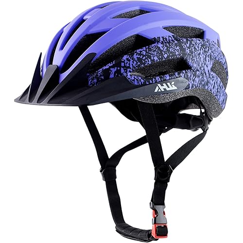 Adult Road Bike Helmet, Men Women Adjustable Mountain Bicycle Helmet with Detachable Visor, 2 Sizes for Youth, Kids, Adult
