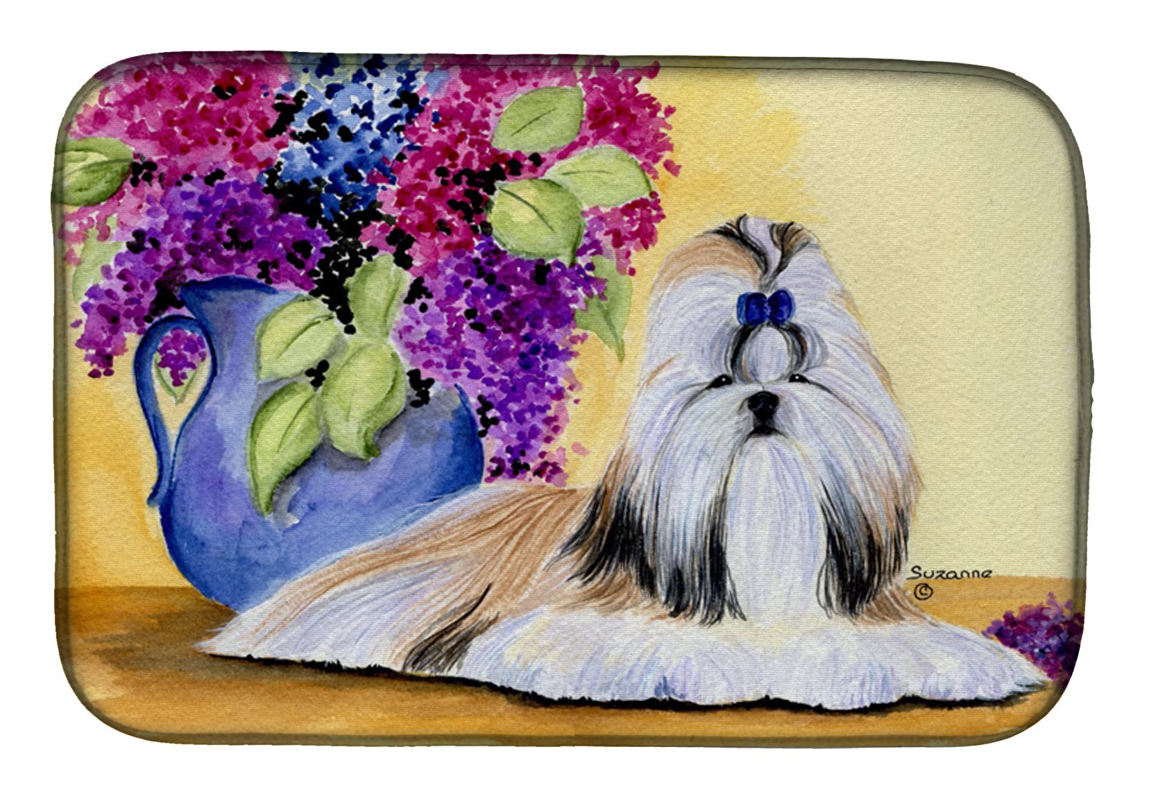 Tapis d'égouttoir Shih Tzu Caroline's Treasures 35x53 cm