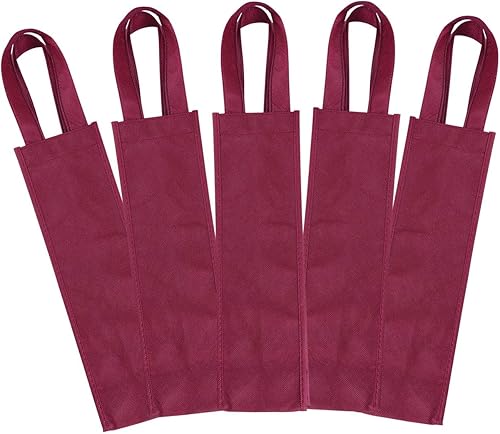Miniatura 3 de Sdootjewelry Bolsas de regalo de vino, bolsas de vino, 12 paquetes, bolsas de vino para 2 botellas de vino, bolsas de regalo de vino no tejidas con